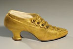 gold evening shoes